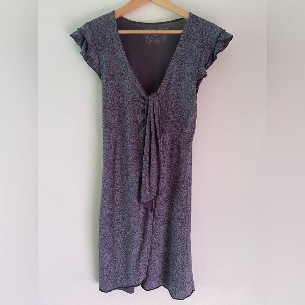 Organic Cotton Dress with Front Tie
